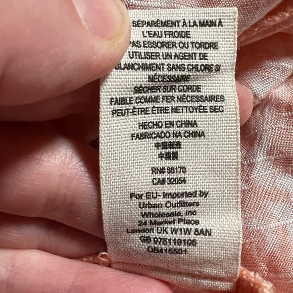 Free People Peach Tea Paisley Print Draped Pocket Shorts Size Large Resort Beach - Picture 6 of 6